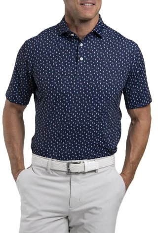 KJUS Golfer polo uomo, atlanta blue/white