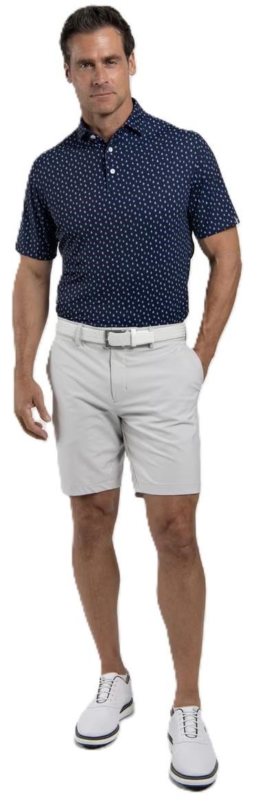 KJUS Golfer polo uomo, atlanta blue/white
