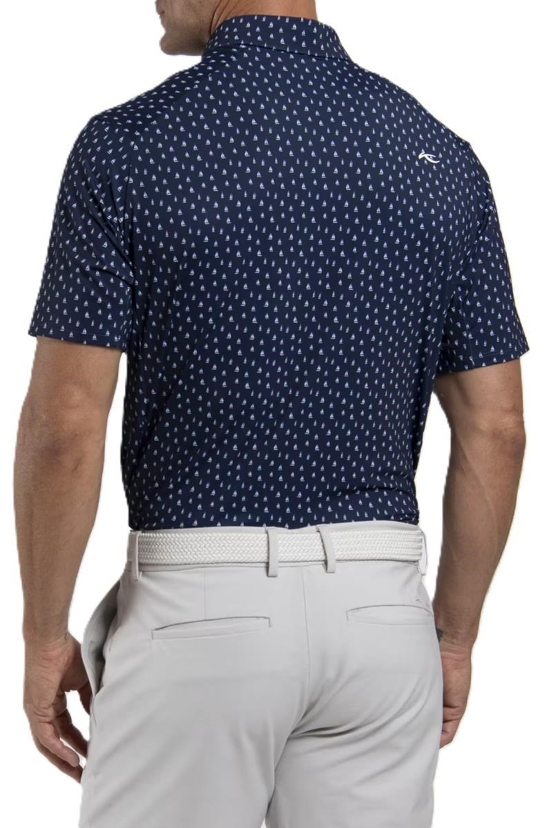 KJUS Golfer polo uomo, atlanta blue/white