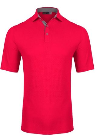 KJUS Savin Structure polo uomo, rhubarb