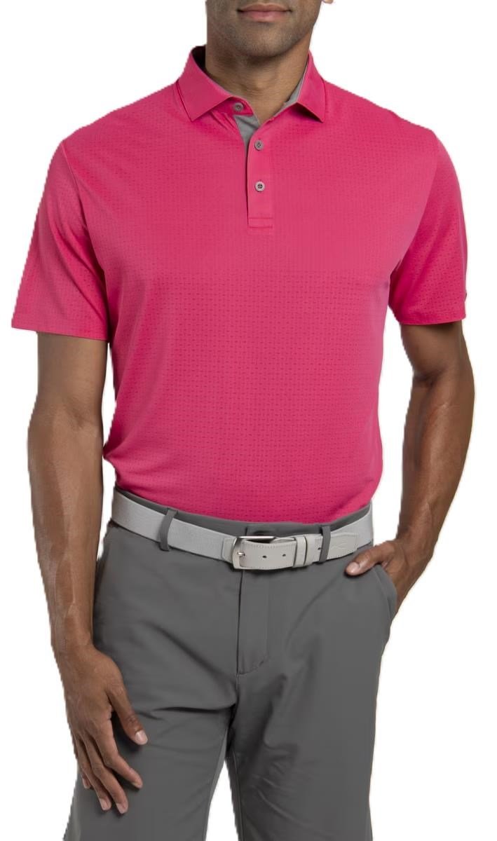 KJUS Savin Structure polo uomo, rhubarb