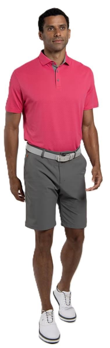 KJUS Savin Structure polo uomo, rhubarb
