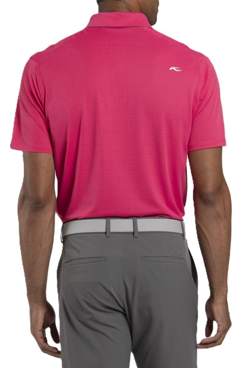 KJUS Savin Structure polo uomo, rhubarb