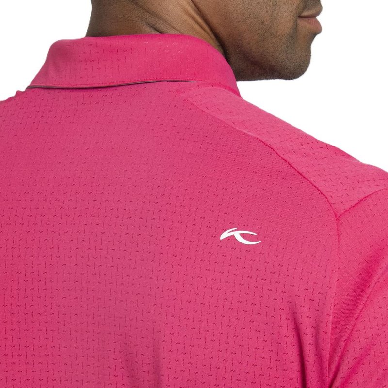 KJUS Savin Structure polo uomo, rhubarb