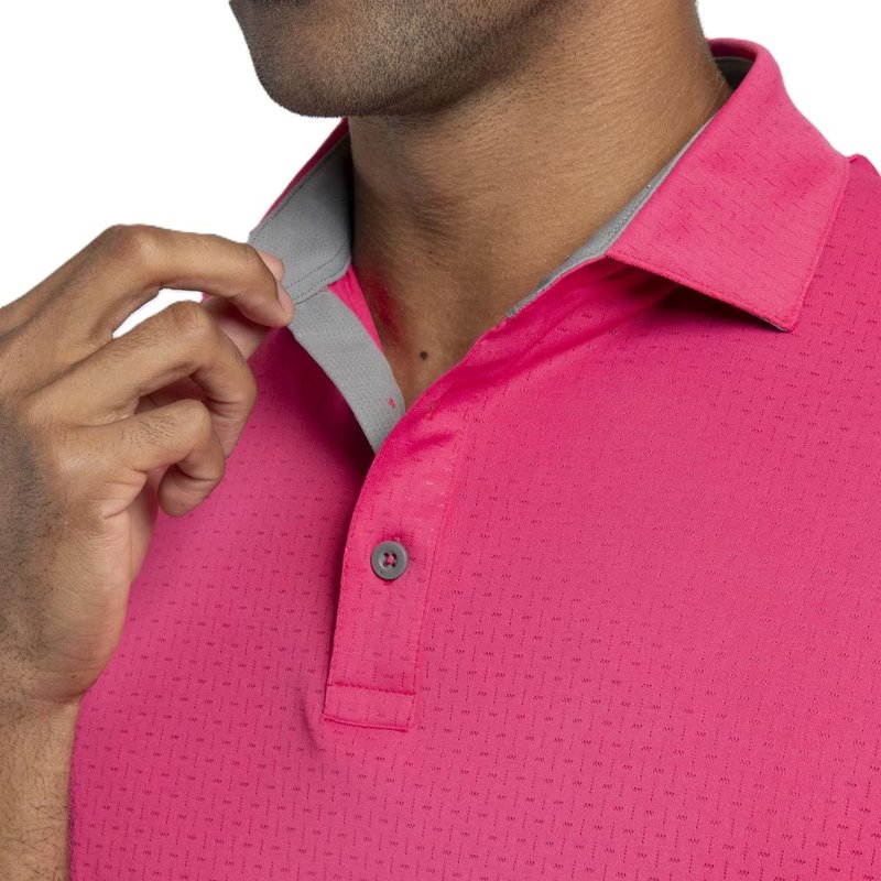 KJUS Savin Structure polo uomo, rhubarb