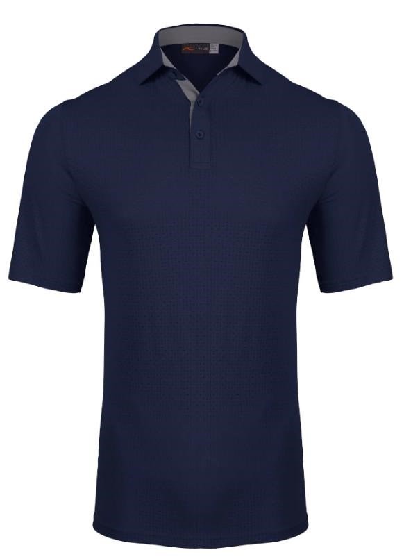 KJUS Savin Structure polo uomo, atlanta blue