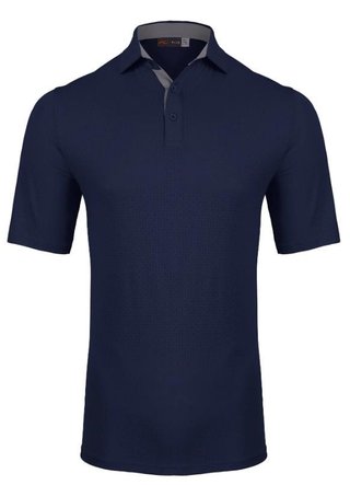 KJUS Savin Structure polo uomo, atlanta blue