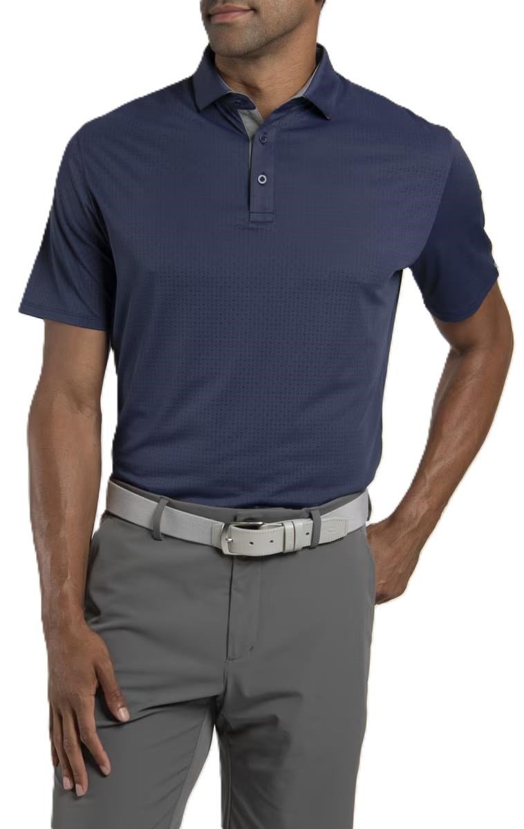 KJUS Savin Structure polo uomo, atlanta blue
