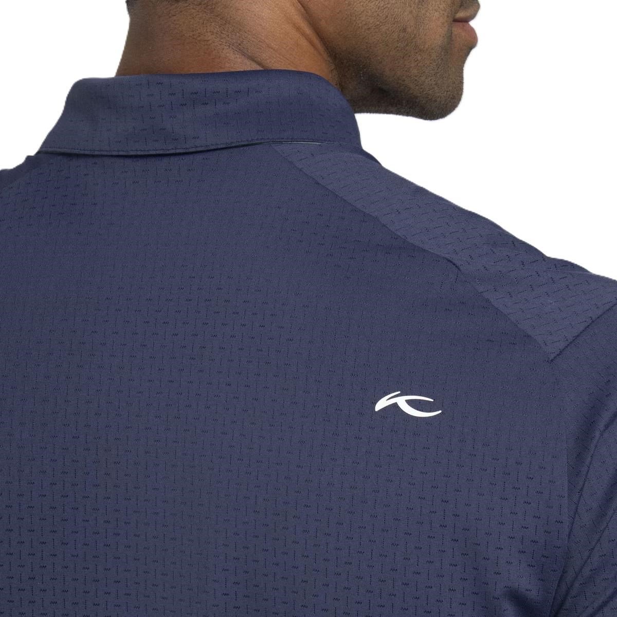 KJUS Savin Structure polo uomo, atlanta blue