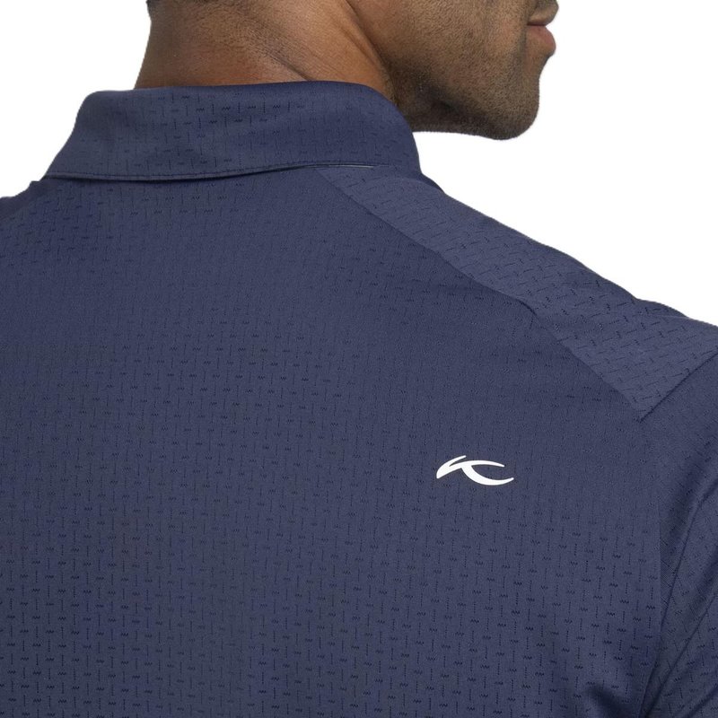 KJUS Savin Structure polo uomo, atlanta blue