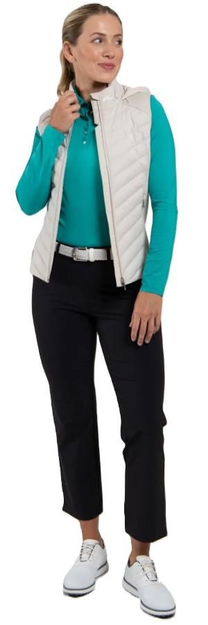 KJUS Sundance Hooded Gilet gilet donna, oyster