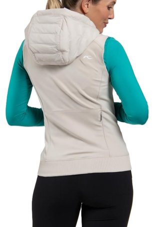 KJUS Sundance Hooded Gilet gilet donna, oyster