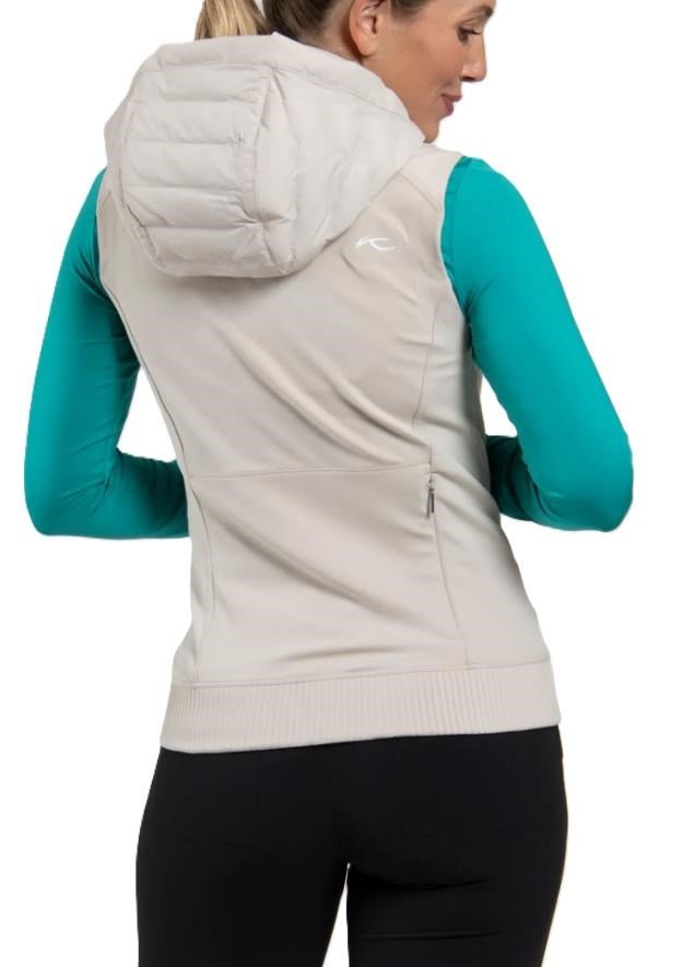 KJUS Sundance Hooded Gilet gilet donna, oyster