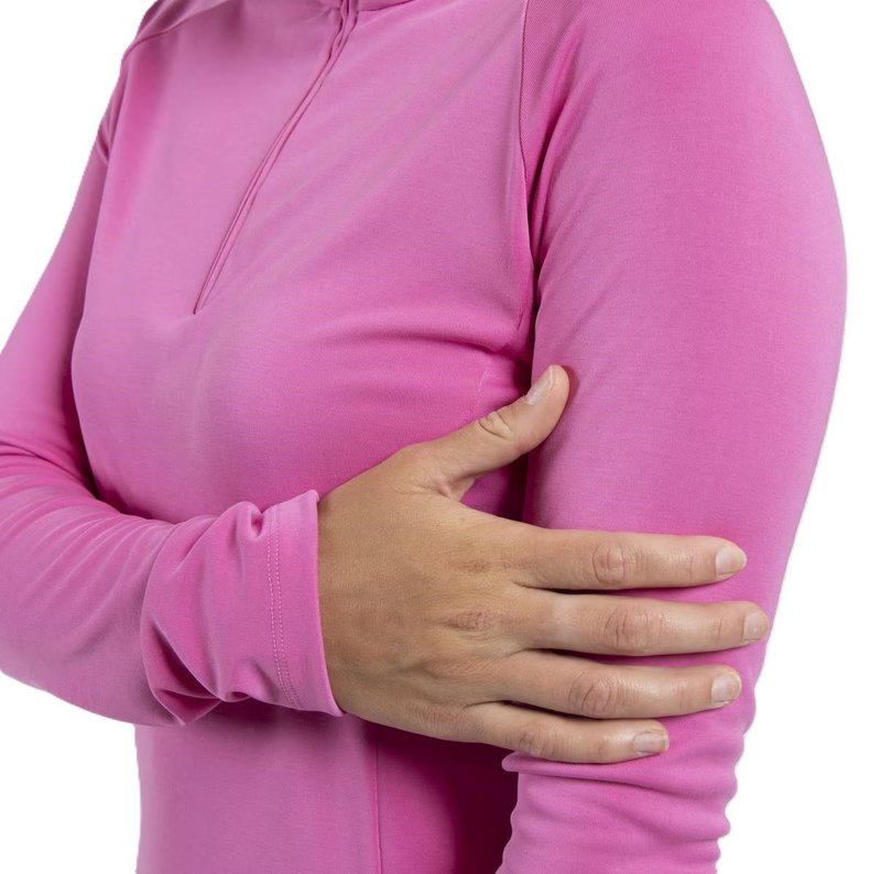 KJUS Kallena Half-Zip felpa donna, peony