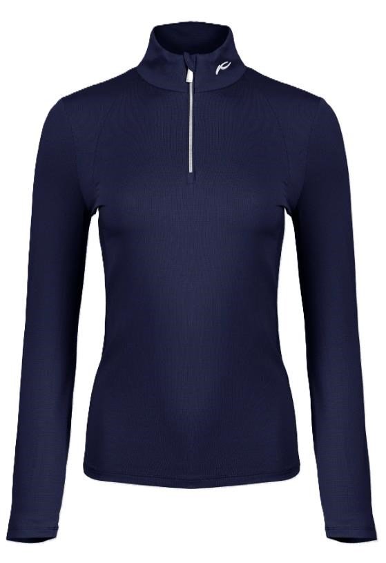 KJUS Collagen Midlayer Half-Zip felpa da donna, atlanta blue