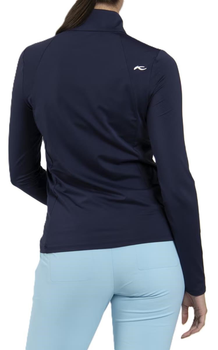 KJUS Collagen Midlayer Half-Zip felpa da donna, atlanta blue