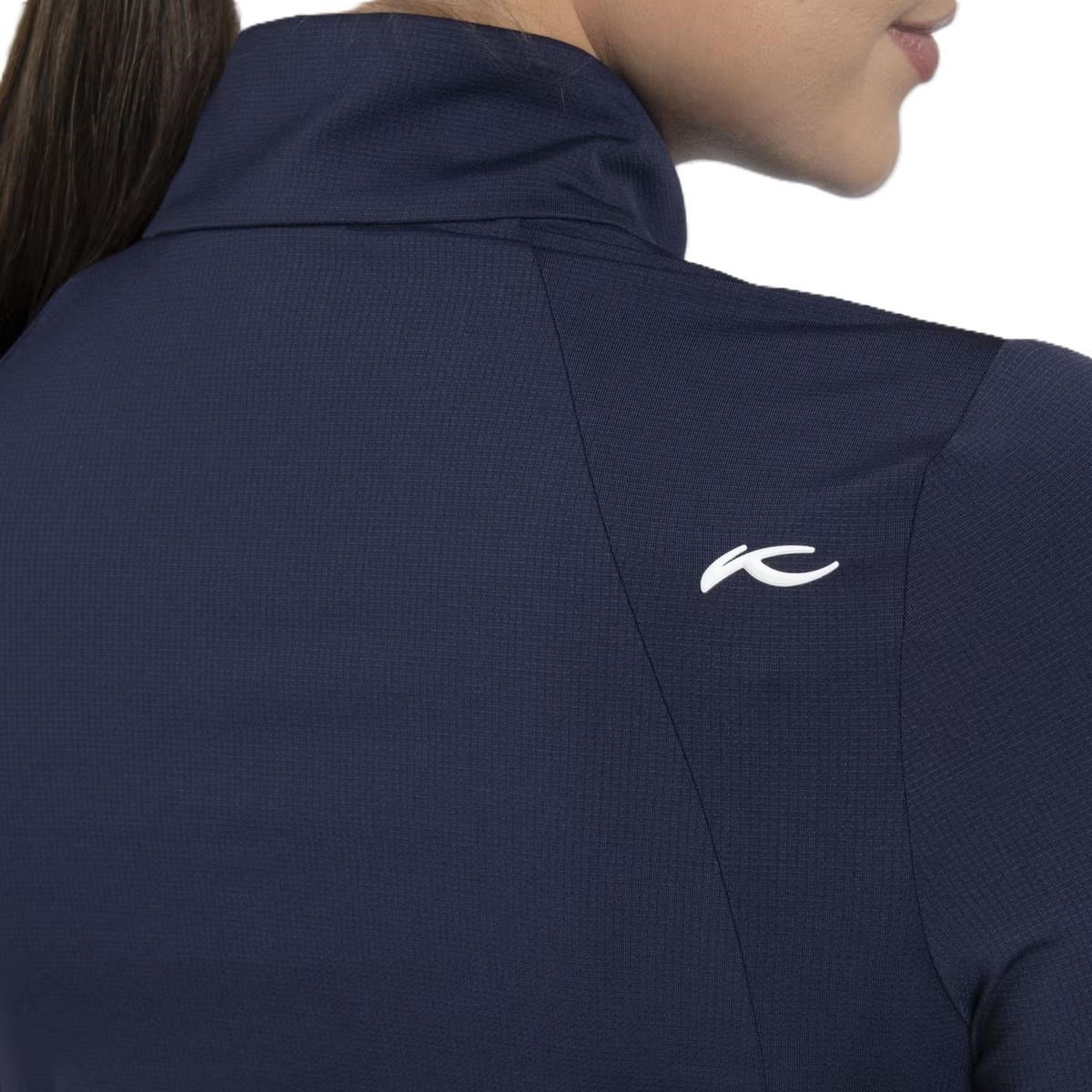 KJUS Collagen Midlayer Half-Zip felpa da donna, atlanta blue