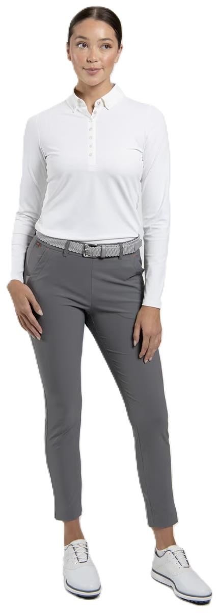 KJUS Catalina Cool longsleeve polo da donna, bianco