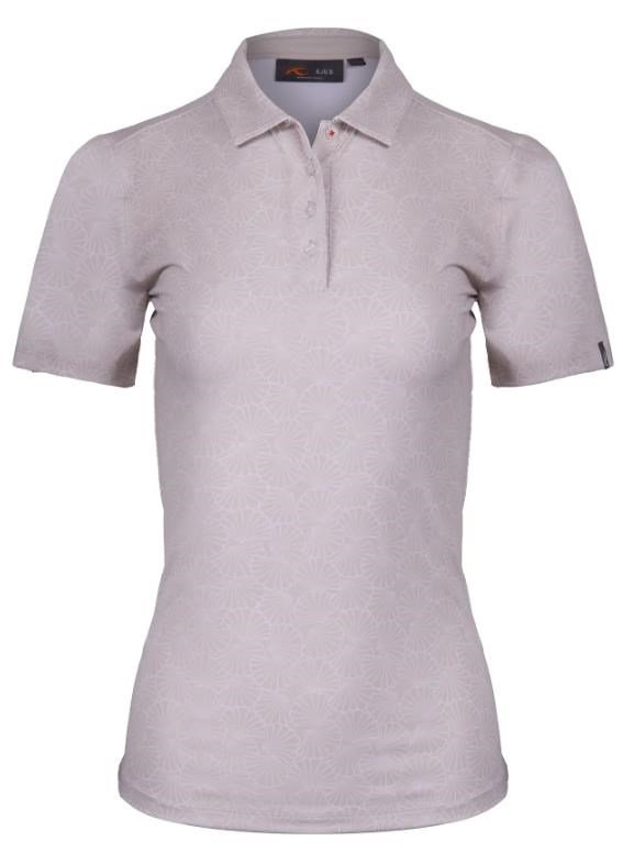 KJUS Enya Printed polo da donna, oyster/white