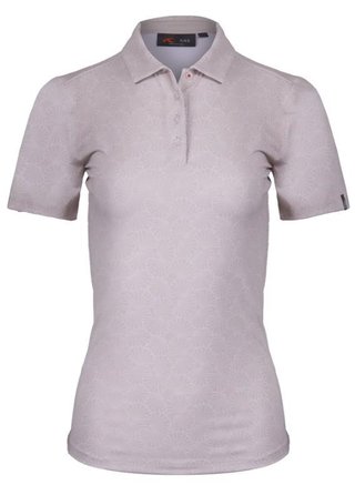 KJUS Enya Printed polo da donna, oyster/white