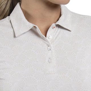 KJUS Enya Printed polo da donna, oyster/white