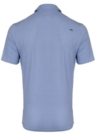KJUS Hollow Pima Print polo da uomo, white/catamaran