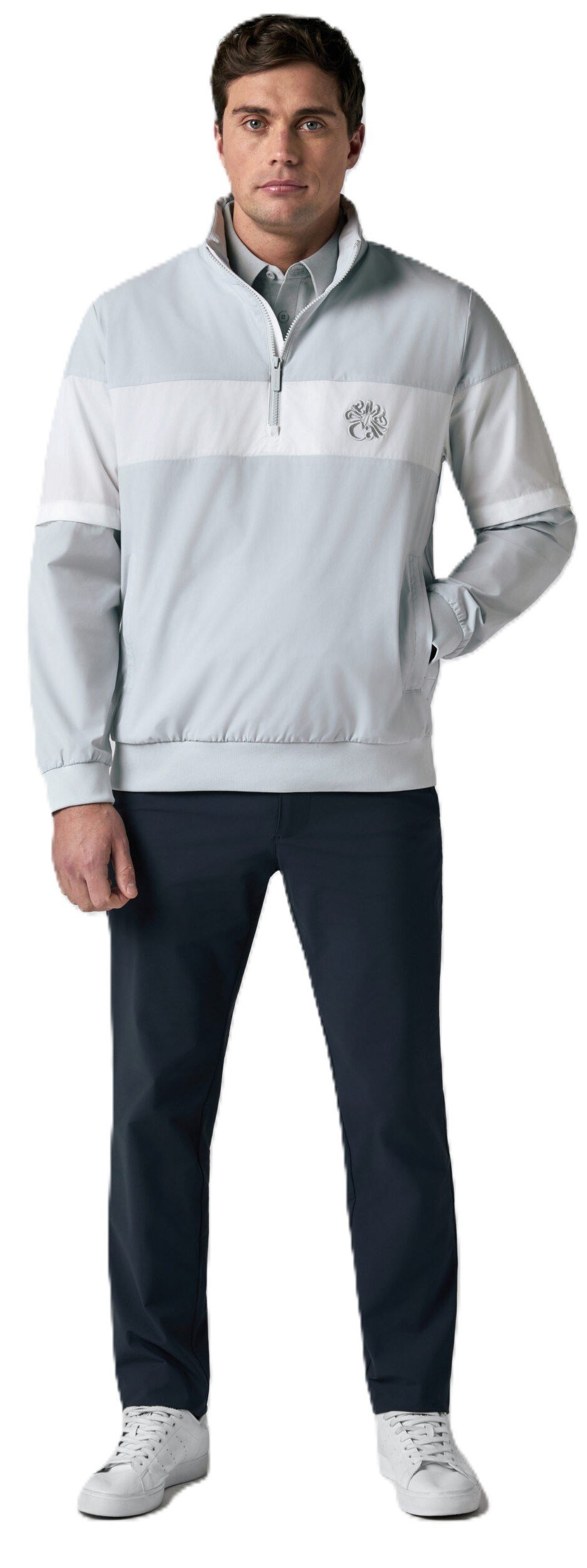 Callaway Modern Traveler Half Zip Convertible giacca uomo, gray dawn