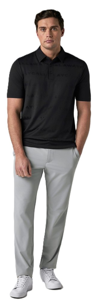 Callaway Mid Century Jacquard polo da uomo, antracite