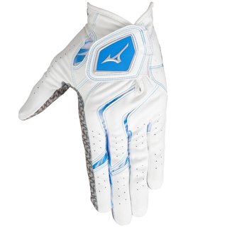 Mizuno Double Grip guanto da golf uomo, bianco