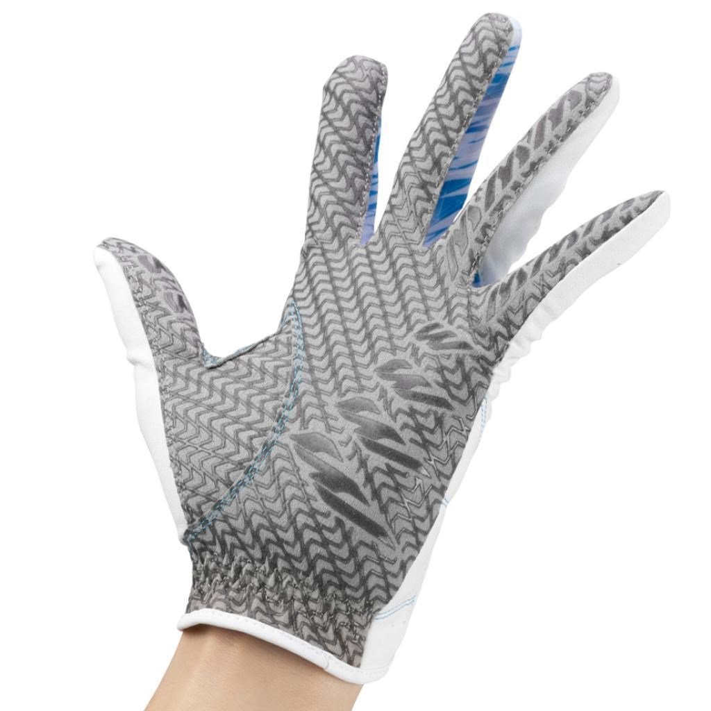 Mizuno Double Grip guanto da golf uomo, bianco