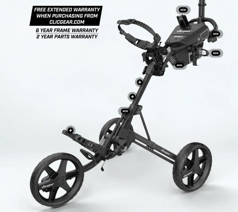 Clicgear 4.5 carrello manuale, nero