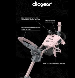Clicgear 4.5 carrello manuale, rosa