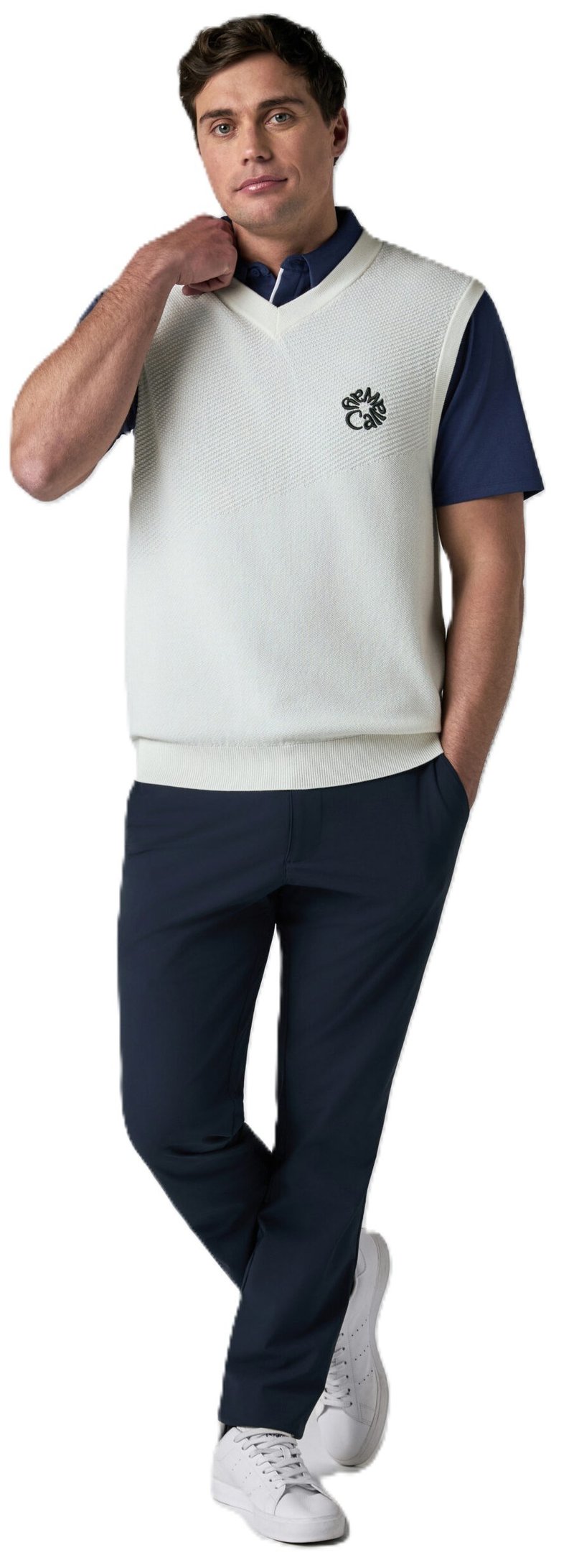 Callaway Mid Century gilet uomo, bianco