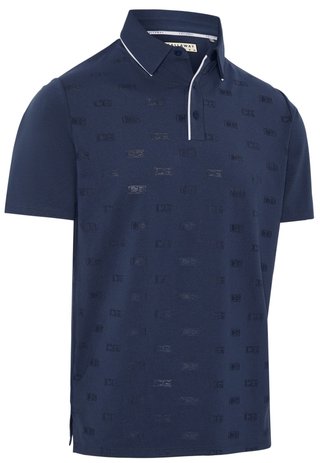 Callaway Mid Century Jacquard polo uomo, medieval blue