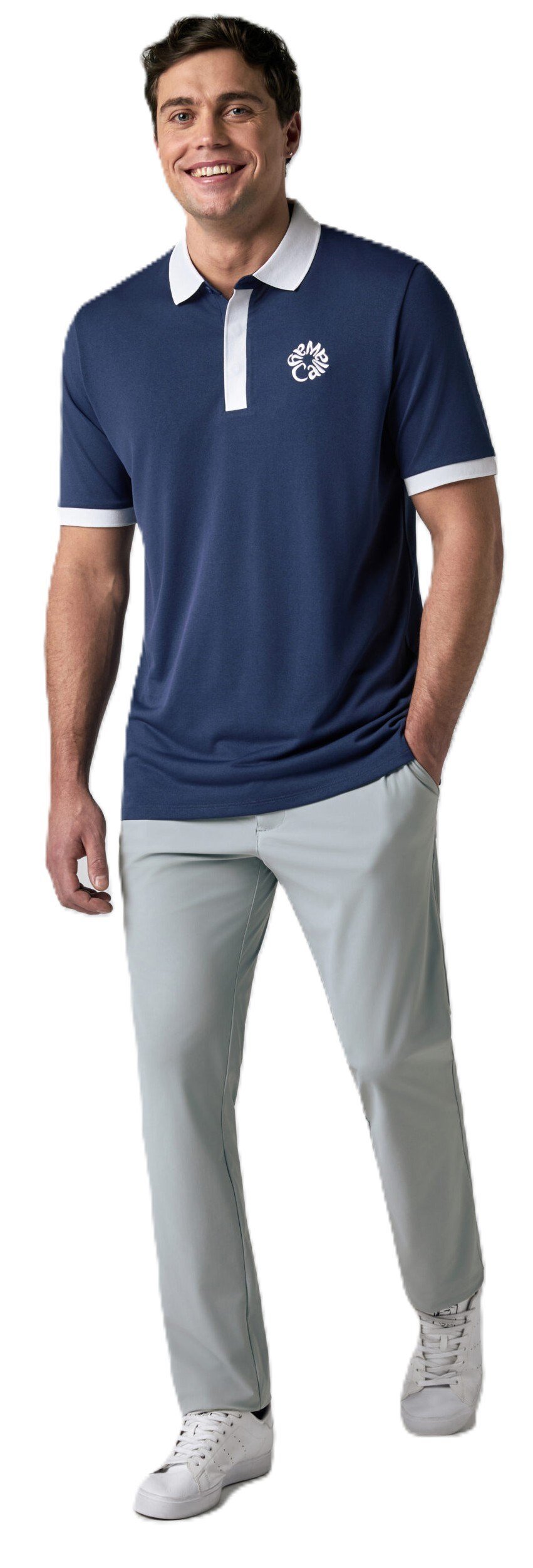 Callaway Modern Traveler polo da uomo, medieval blue