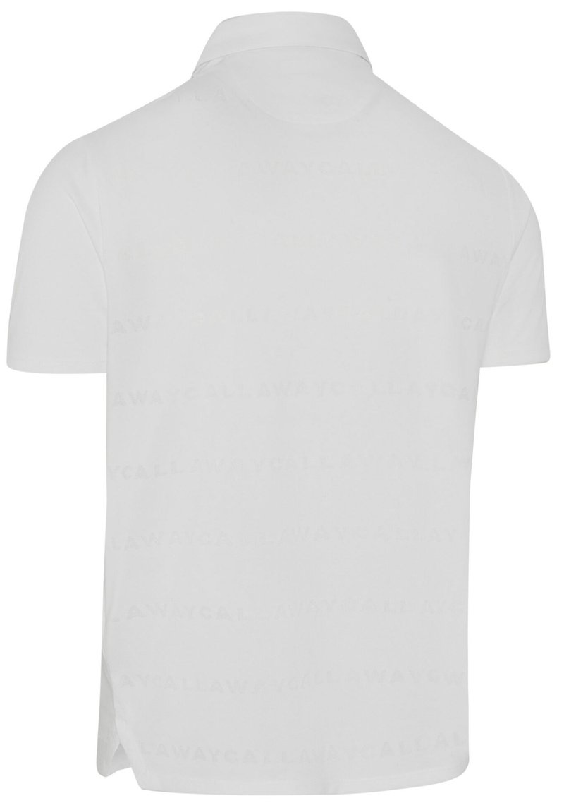 Callaway Mid Century Jacquard polo da uomo, bianco