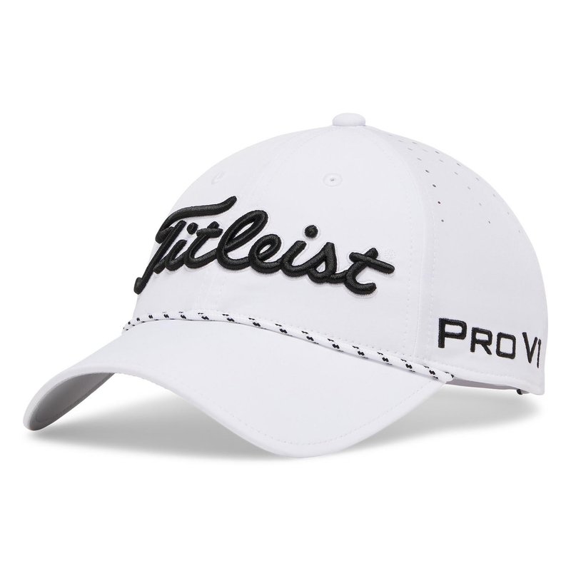 Titleist Tour Breezer cappellino da uomo, bianco/nero