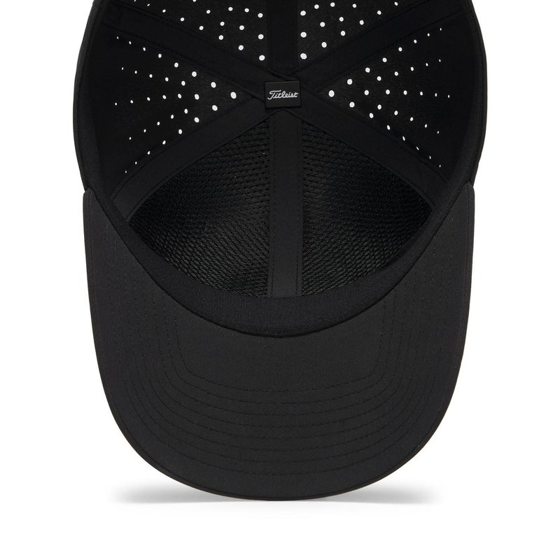 Titleist Charleston Breezer cappellino da uomo, nero/nero/bianco