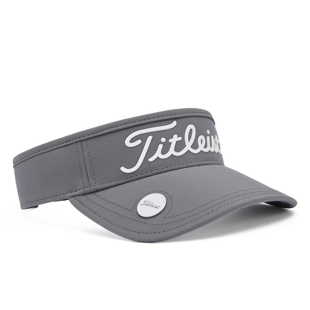 Titleist Players Ball Marker visiera unisex, carbone/bianco