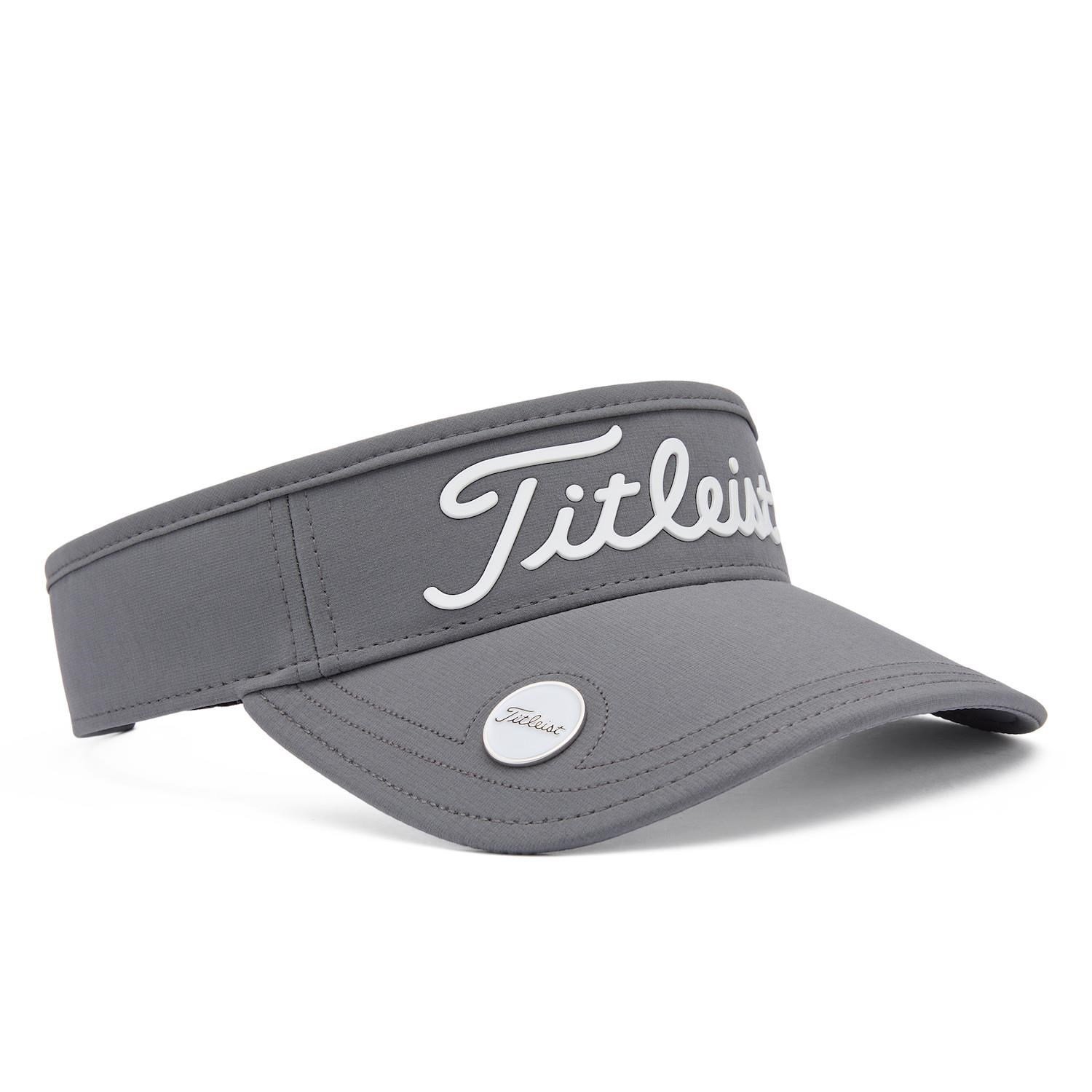 Titleist Players Ball Marker visiera unisex, carbone/bianco