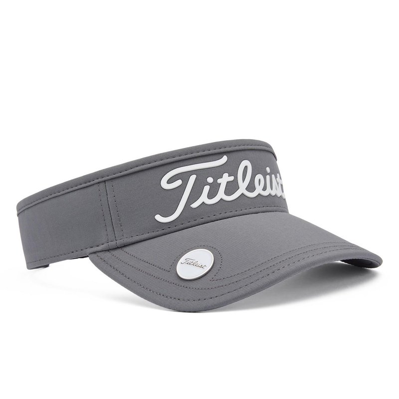 Titleist Players Ball Marker visiera unisex, carbone/bianco