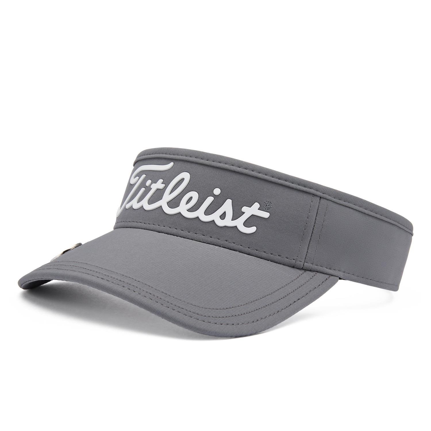 Titleist Players Ball Marker visiera unisex, carbone/bianco
