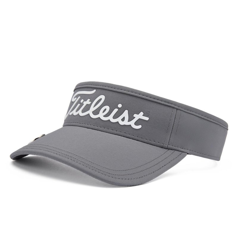 Titleist Players Ball Marker visiera unisex, carbone/bianco