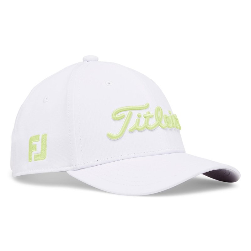 Titleist Junior Tour Performance cappellino junior, bianco/lime chiaro