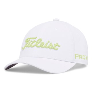 Titleist Junior Tour Performance cappellino junior, bianco/lime chiaro