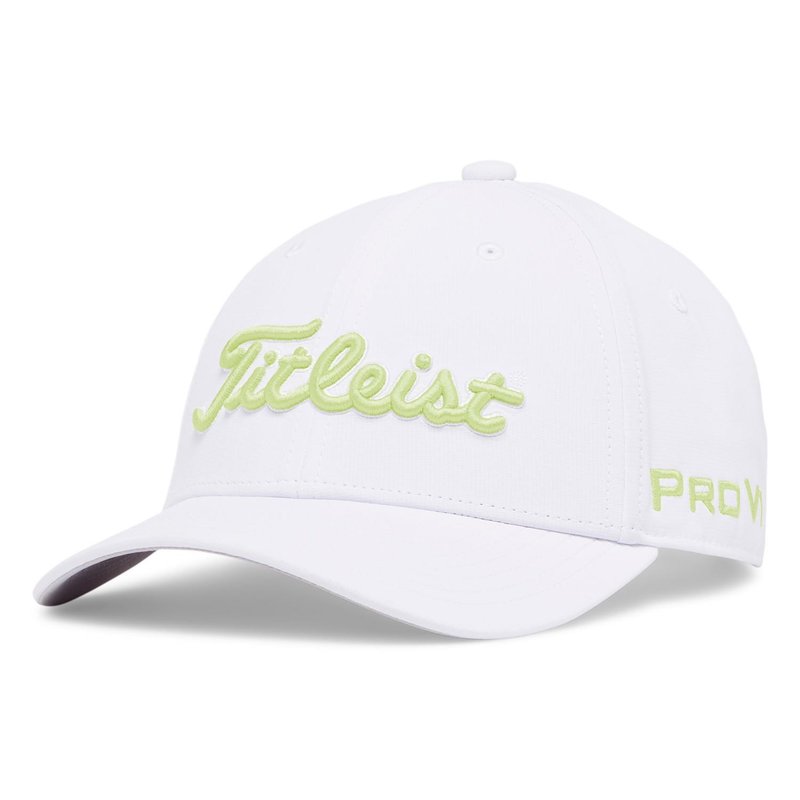 Titleist Junior Tour Performance cappellino junior, bianco/lime chiaro