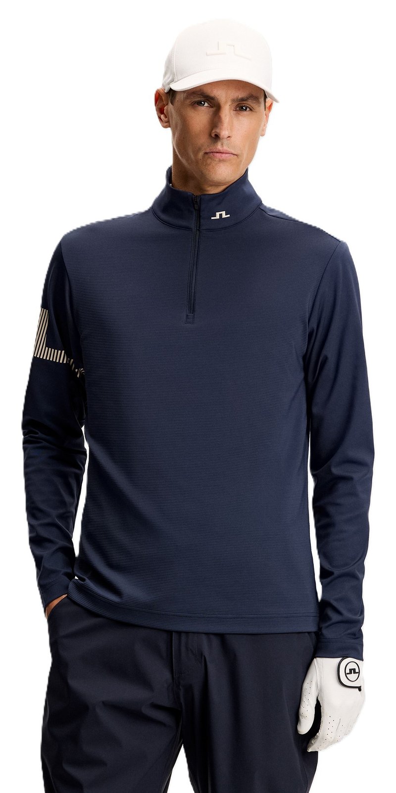 J.Lindeberg Heath Strike Mid Layer felpa da uomo, JL Navy
