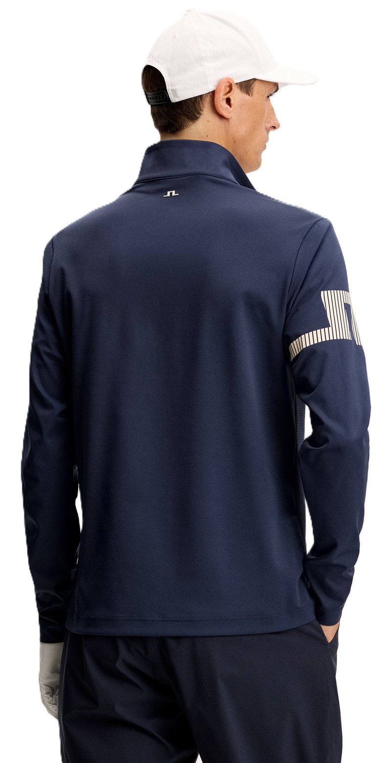 J.Lindeberg Heath Strike Mid Layer felpa da uomo, JL Navy