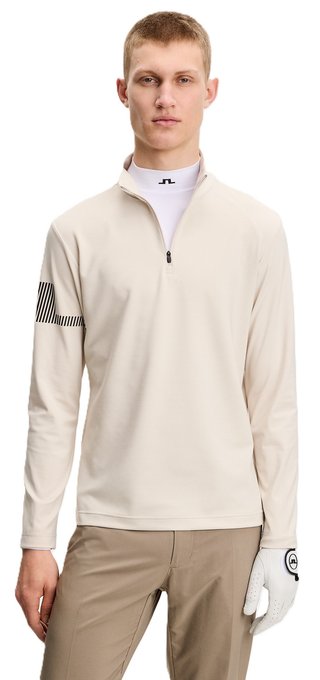 J.Lindeberg Heath Strike Mid Layer felpa uomo, moonbeam