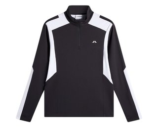 J.Lindeberg Lukas Quarter Zip felpa da uomo, nera